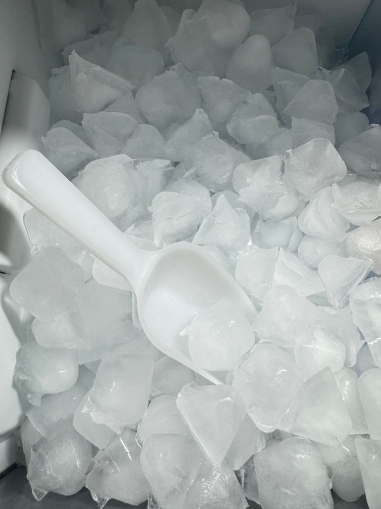 Built-in ice dispenser in the freezer